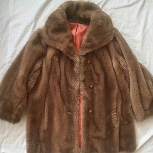 Vintage Tissavel of France Faux Fur Coat